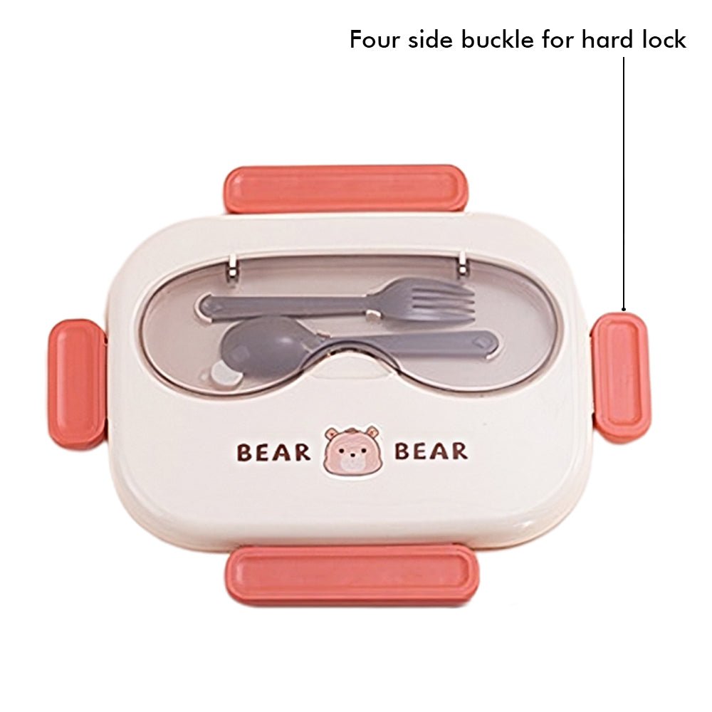 Big size Brown Bear-Bear theme Double Lock Stainless Steel Kids Lunch /Tiffin Box - Little Surprise BoxBig size Brown Bear-Bear theme Double Lock Stainless Steel Kids Lunch /Tiffin Box