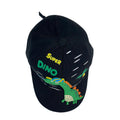 Black 3d Super Dino Casual Cap for Kids - Little Surprise BoxBlack 3d Super Dino Casual Cap for Kids