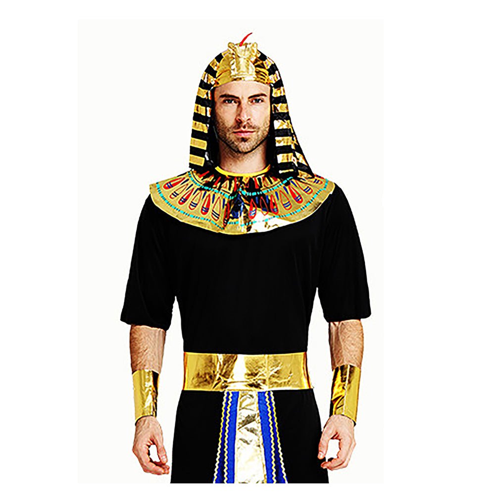 Black Egyptian King Adults Halloween Costume Dress Up - Little Surprise BoxBlack Egyptian King Adults Halloween Costume Dress Up