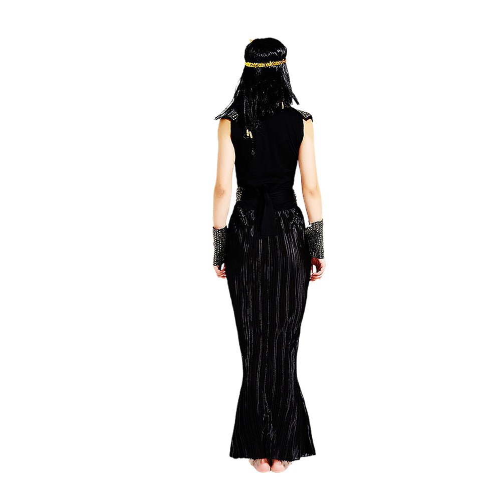 Black Egyptian Queen Adults Halloween Costume Dress Up - Little Surprise BoxBlack Egyptian Queen Adults Halloween Costume Dress Up