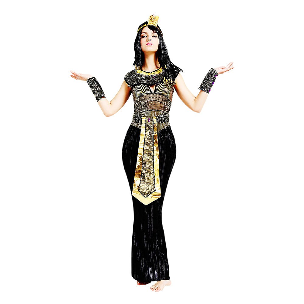 Black Egyptian Queen Adults Halloween Costume Dress Up - Little Surprise BoxBlack Egyptian Queen Adults Halloween Costume Dress Up