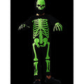 Black Green Luminous Skeleton Kids Halloween Costume - Little Surprise BoxBlack Green Luminous Skeleton Kids Halloween Costume