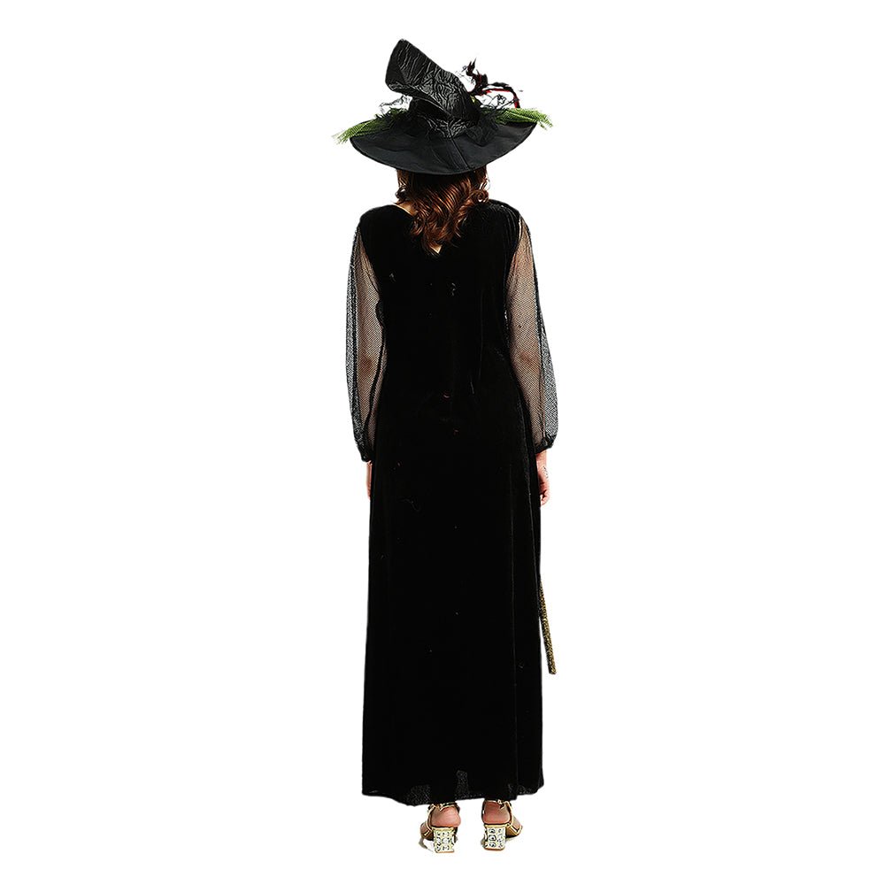 Black & Green Witch Adults Halloween Costume Dress Up - Little Surprise BoxBlack & Green Witch Adults Halloween Costume Dress Up