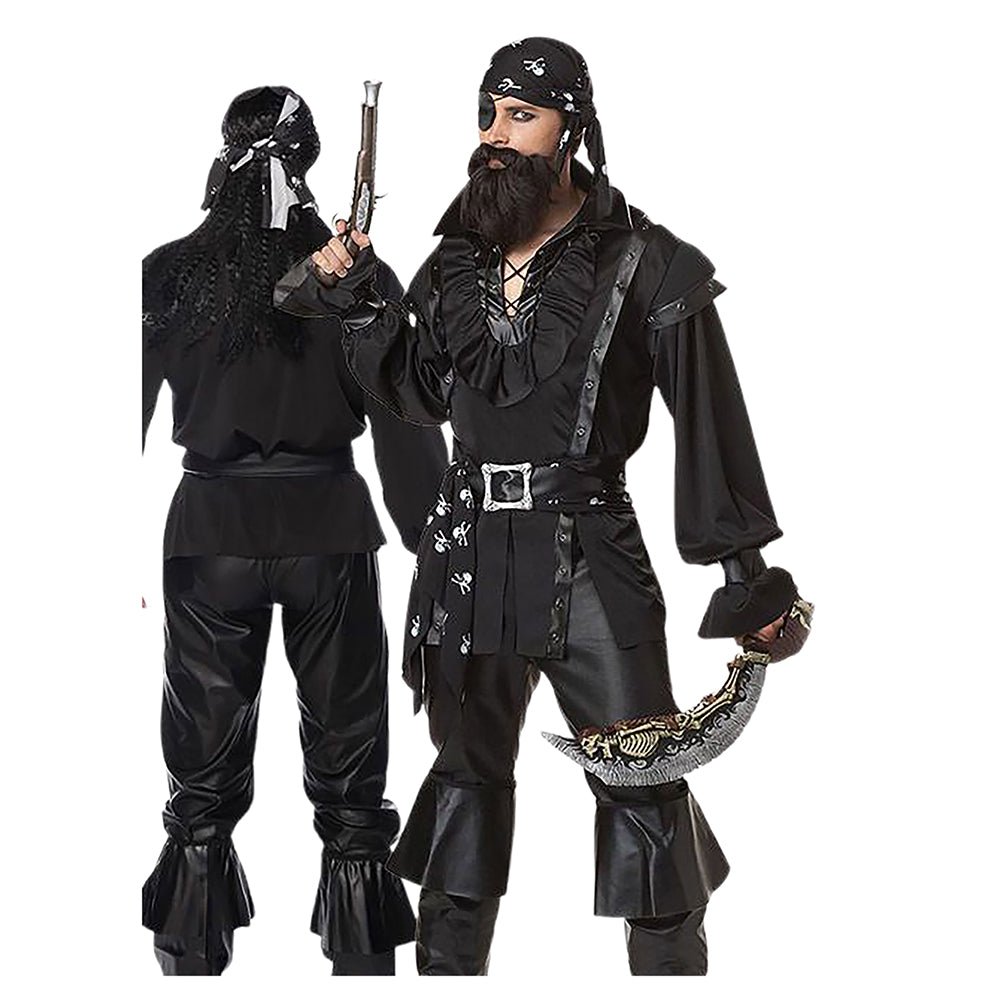 Black Pirates Adults Halloween Costume Dress Up - Little Surprise BoxBlack Pirates Adults Halloween Costume Dress Up