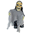 Black Scary walking Dwarf skeleton, Battery operated with voice, Motion and Light Halloween Party Décor - Little Surprise BoxBlack Scary walking Dwarf skeleton, Battery operated with voice, Motion and Light Halloween Party Décor