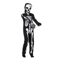 Black White Luminious Glow in Dark Skeleton Kids Halloween Costume - Little Surprise BoxBlack White Luminious Glow in Dark Skeleton Kids Halloween Costume