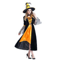 Black & Yellow Witch Adults Halloween Costume Dress Up - Little Surprise BoxBlack & Yellow Witch Adults Halloween Costume Dress Up