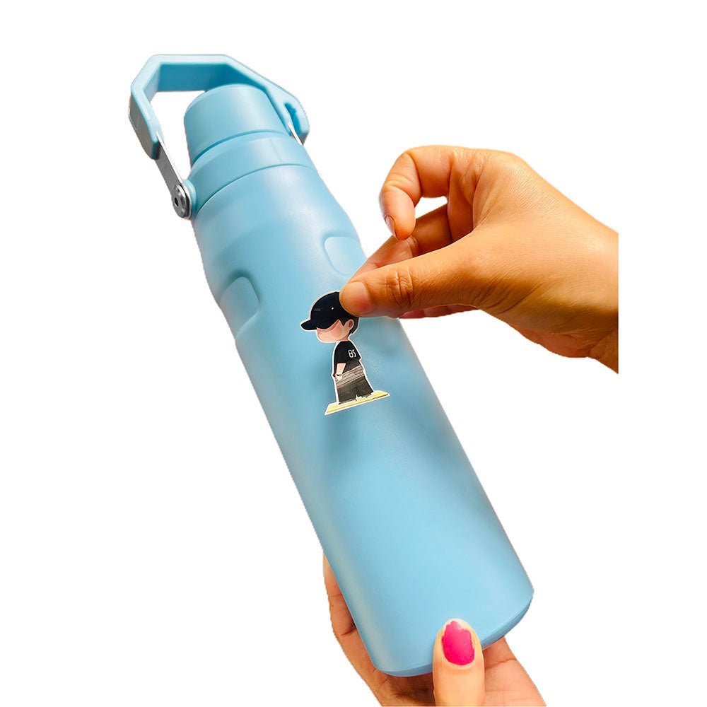 Blue Bento Box & Water Bottle Combo Rakhi Gift for Brother - Little Surprise BoxBlue Bento Box & Water Bottle Combo Rakhi Gift for Brother
