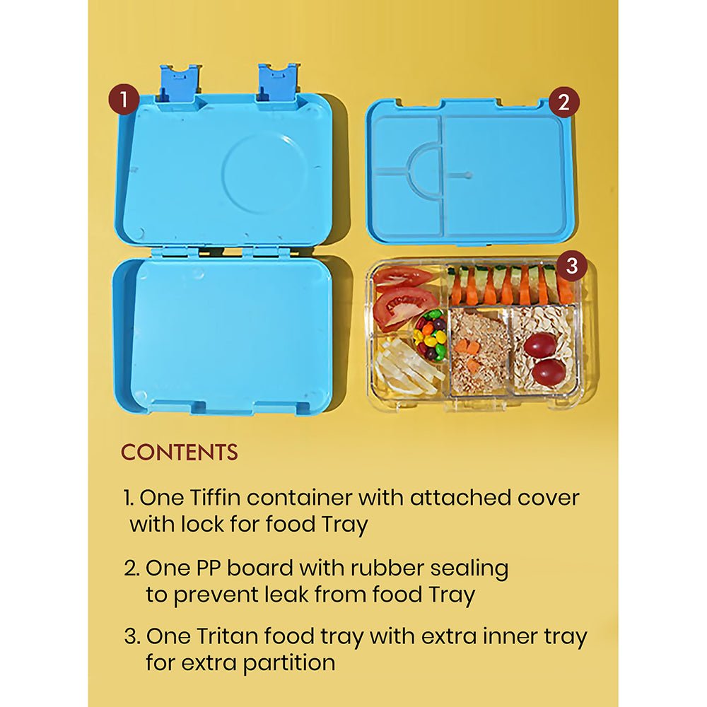 Blue Bento Box & Water Bottle Combo Rakhi Gift for Brother - Little Surprise BoxBlue Bento Box & Water Bottle Combo Rakhi Gift for Brother
