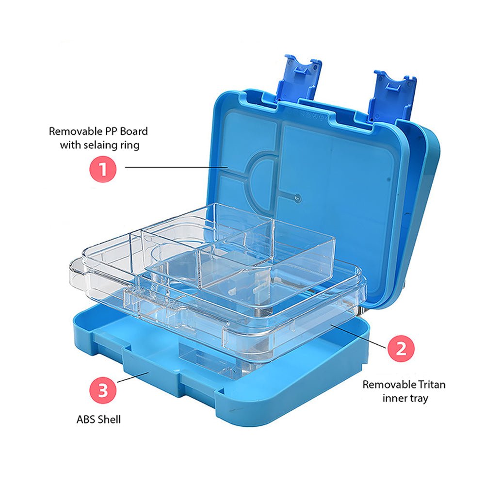 Blue Bento Box & Water Bottle Combo Rakhi Gift for Brother - Little Surprise BoxBlue Bento Box & Water Bottle Combo Rakhi Gift for Brother