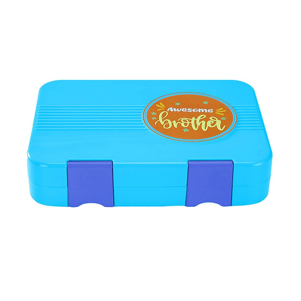 Blue Bento Box & Water Bottle Combo Rakhi Gift for Brother - Little Surprise BoxBlue Bento Box & Water Bottle Combo Rakhi Gift for Brother