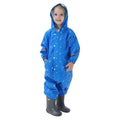 Blue Mighty Starry Galaxy Theme All Over Jumpsuit / Playsuit Raincoat for Kids - Little Surprise BoxBlue Mighty Starry Galaxy Theme All Over Jumpsuit / Playsuit Raincoat for Kids