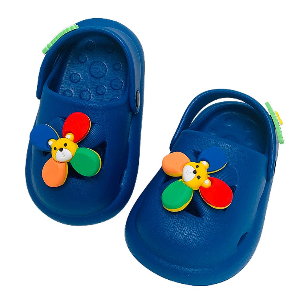 Blue Pinwheel Slip on Clogs, Summer/Monsoon all season Footwear for Toddlers & Kids - Little Surprise BoxBlue Pinwheel Slip on Clogs, Summer/Monsoon all season Footwear for Toddlers & Kids