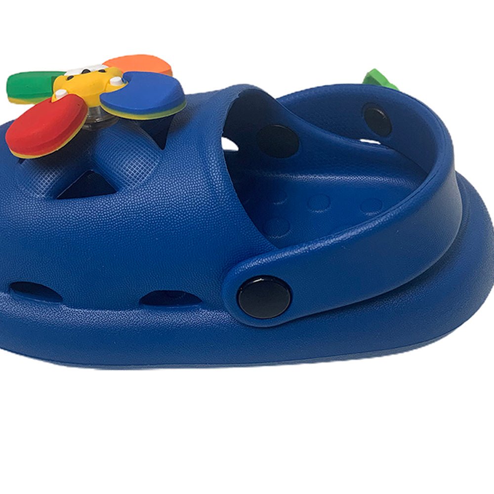 Blue Pinwheel Slip on Clogs, Summer/Monsoon all season Footwear for Toddlers & Kids - Little Surprise BoxBlue Pinwheel Slip on Clogs, Summer/Monsoon all season Footwear for Toddlers & Kids