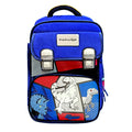 Blue Red Block Dinosaur School Backpack for Kids - Little Surprise BoxBlue Red Block Dinosaur School Backpack for Kids