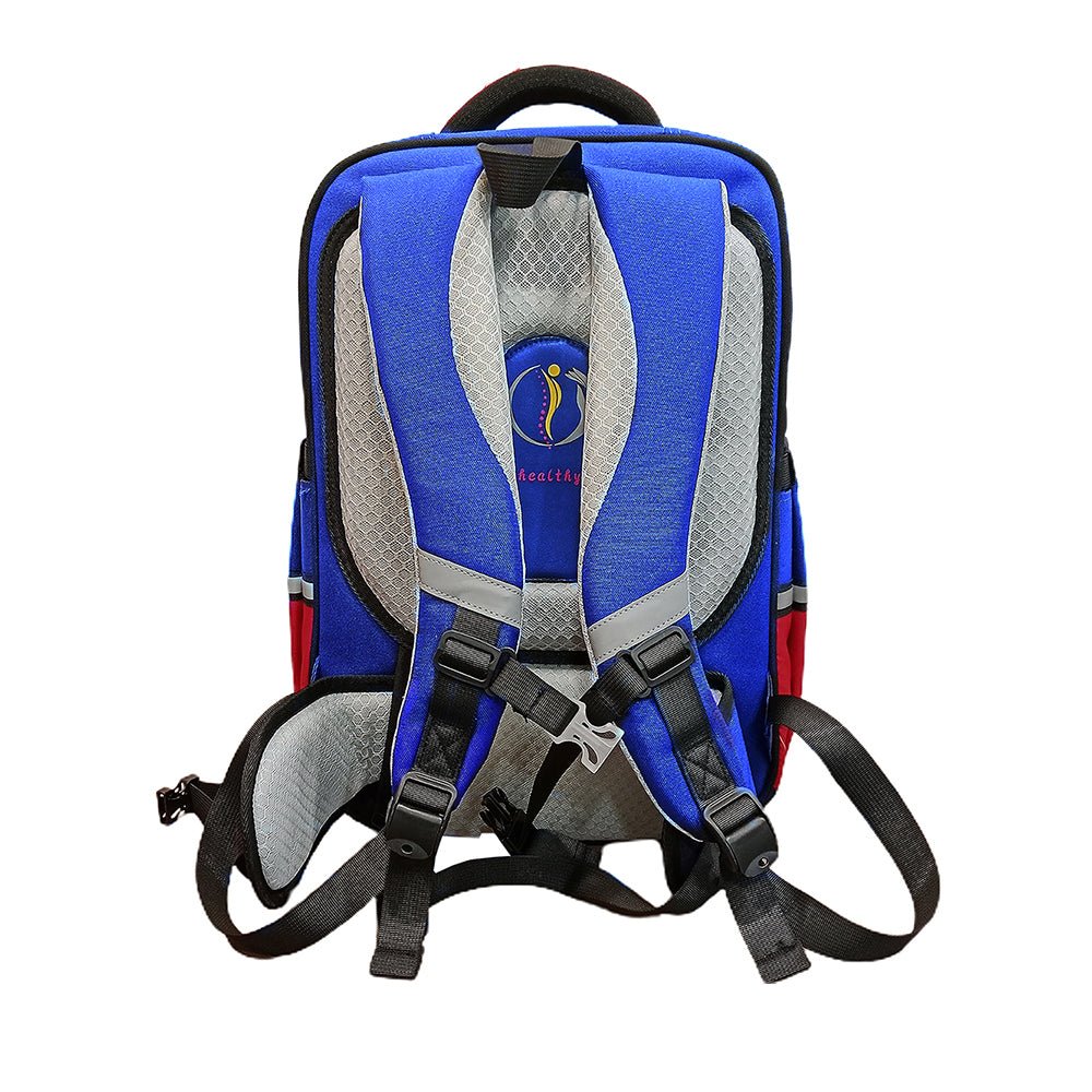 Blue Red Block Dinosaur School Backpack for Kids - Little Surprise BoxBlue Red Block Dinosaur School Backpack for Kids