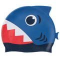 Blue Shark 3d Silicone Kids Swimming Cap - Little Surprise BoxBlue Shark 3d Silicone Kids Swimming Cap