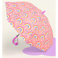 Bright Rainbow Pink Umbrella for Kids - Little Surprise BoxBright Rainbow Pink Umbrella for Kids