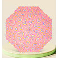 Bright Rainbow Pink Umbrella for Kids - Little Surprise BoxBright Rainbow Pink Umbrella for Kids