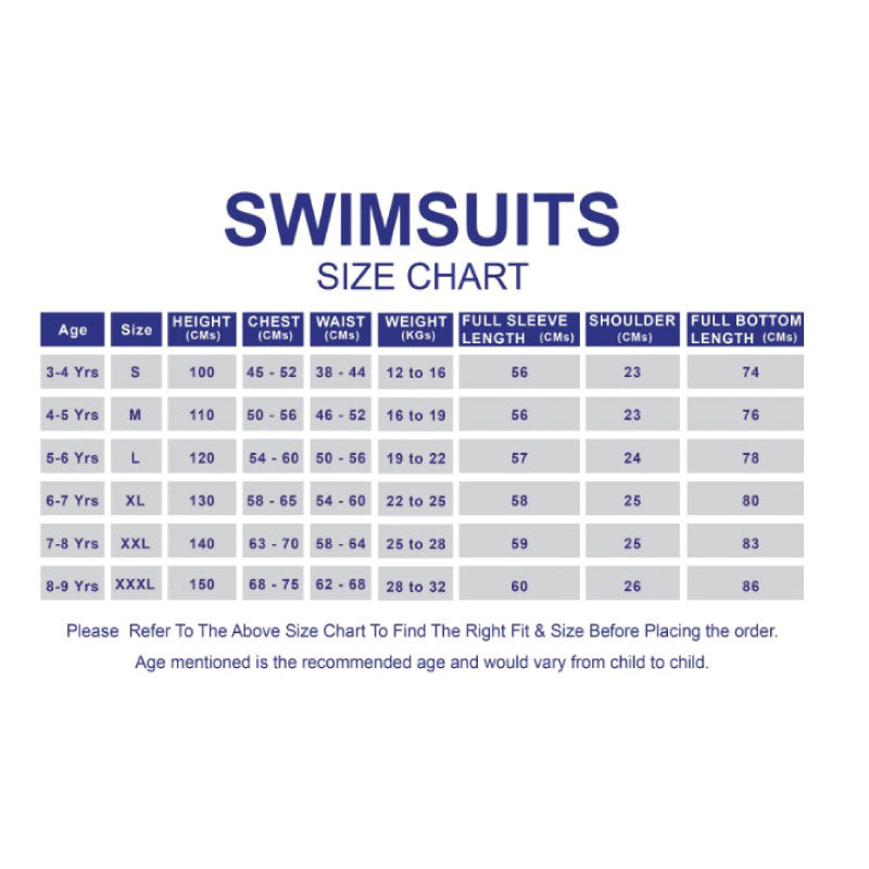 One piece FullLength Kids Swimwear Purple & Blue Floral Print, UPF 50+