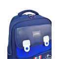 Cobalt & Dark Blue Crest Design School Backpack for Kids - Little Surprise BoxCobalt & Dark Blue Crest Design School Backpack for Kids