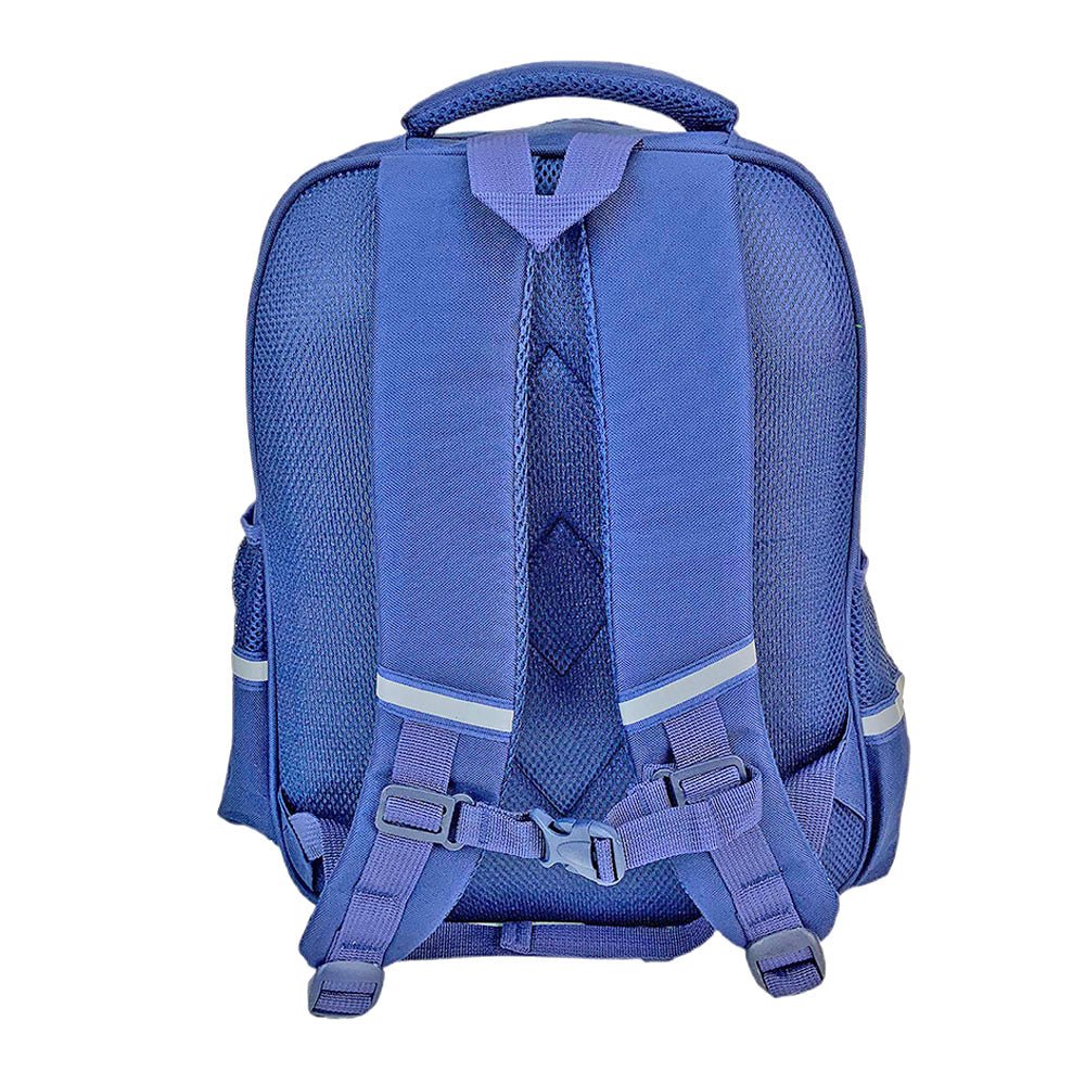 Cobalt & Dark Blue Crest Design School Backpack for Kids - Little Surprise BoxCobalt & Dark Blue Crest Design School Backpack for Kids