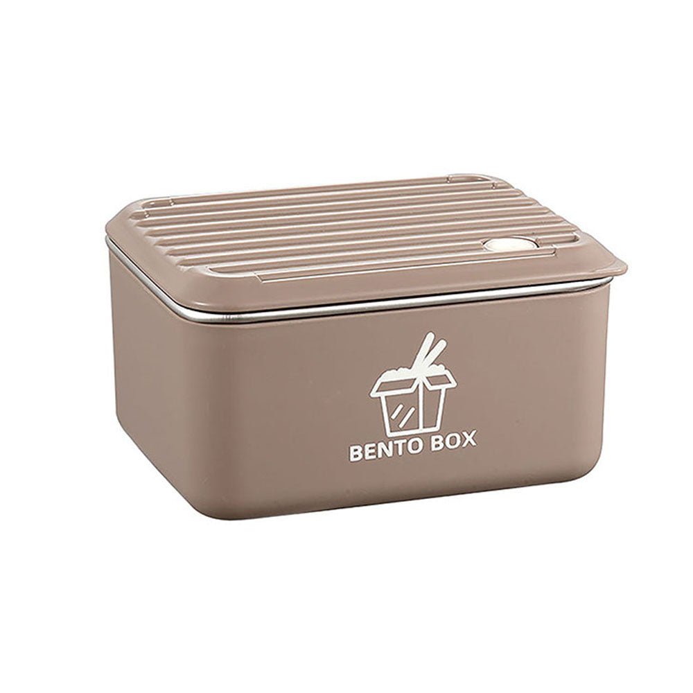 Coffee color 3pcs Bento Stainless Steel Lunch Box with Lunch Bag - Little Surprise BoxCoffee color 3pcs Bento Stainless Steel Lunch Box with Lunch Bag