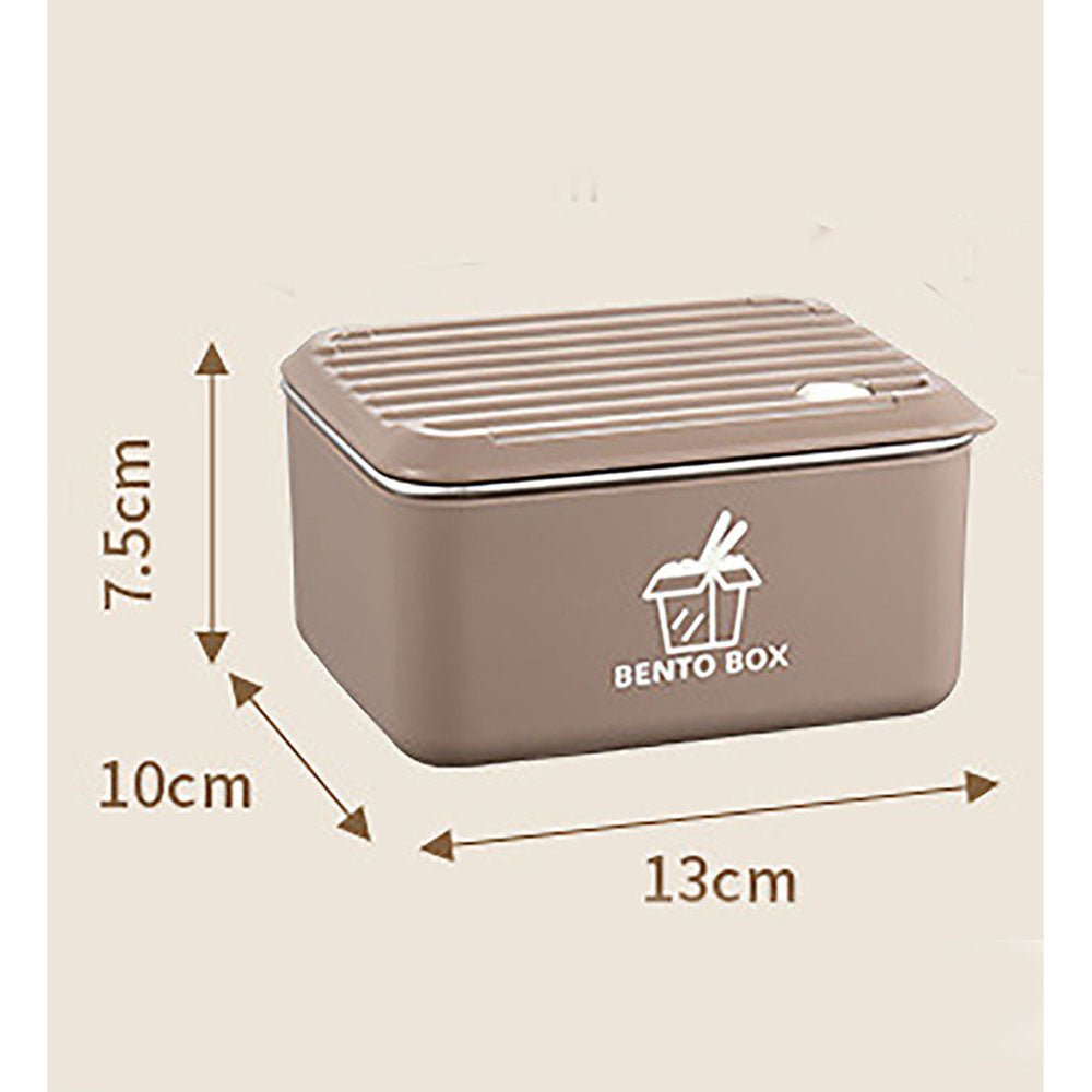 Coffee color 3pcs Bento Stainless Steel Lunch Box with Lunch Bag - Little Surprise BoxCoffee color 3pcs Bento Stainless Steel Lunch Box with Lunch Bag