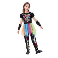 Colorful Skeleton Princess Kids Halloween Costume - Little Surprise BoxColorful Skeleton Princess Kids Halloween Costume