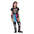 Colorful Skeleton Princess Kids Halloween Costume - Little Surprise BoxColorful Skeleton Princess Kids Halloween Costume