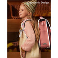 Coral Peach Rectangle style Backpack for Kids, Large - Little Surprise BoxCoral Peach Rectangle style Backpack for Kids, Large