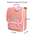 Coral Peach Rectangle style Backpack for Kids, Large - Little Surprise BoxCoral Peach Rectangle style Backpack for Kids, Large