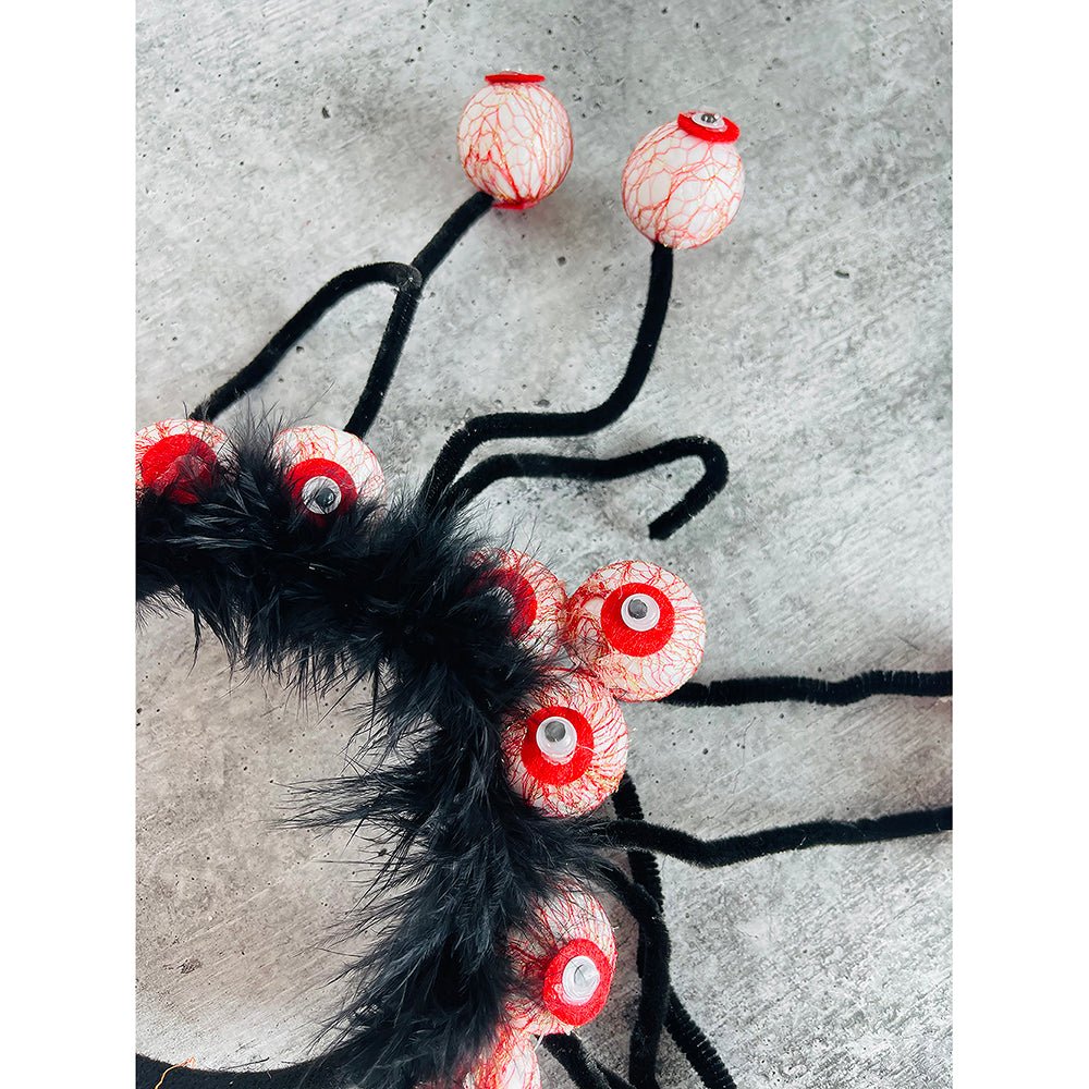 Creepy Eyeball with Long Tentacles themed Headband Halloween accessory - Little Surprise BoxCreepy Eyeball with Long Tentacles themed Headband Halloween accessory