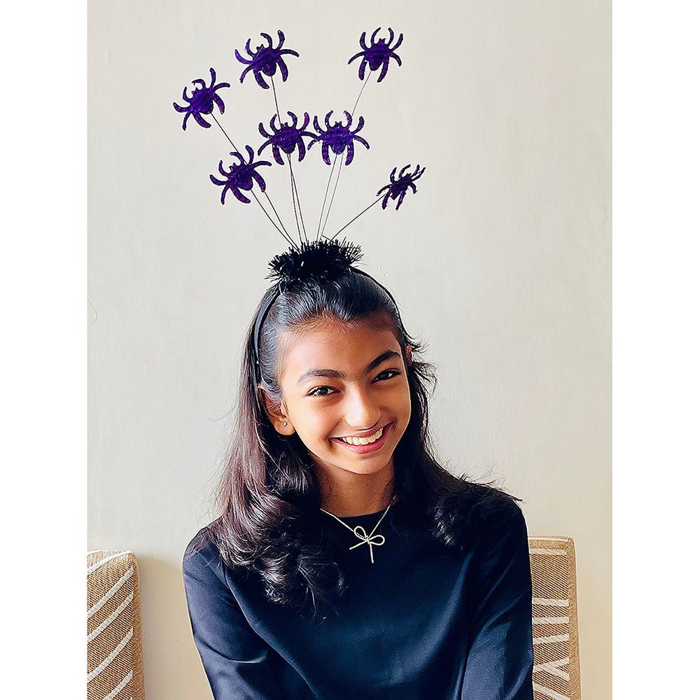 Cute Spooky Spider Bouncy Springed Hairband accessory for Halloween Party - Little Surprise BoxCute Spooky Spider Bouncy Springed Hairband accessory for Halloween Party