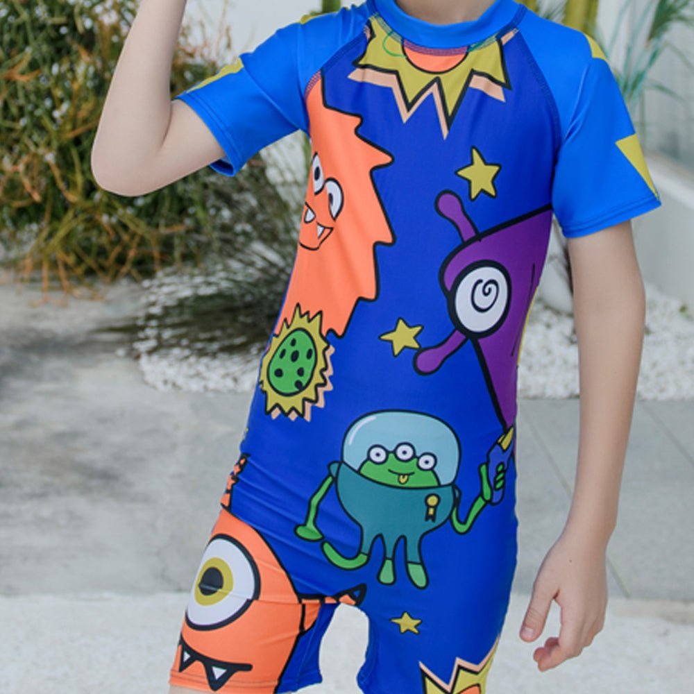 Dark Blue Aliens Swimwear/swimsuit for Kids - Little Surprise BoxDark Blue Aliens Swimwear/swimsuit for Kids - Little Surprise BoxDark Blue Aliens Swimwear/swimsuit for Kids