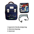 Dark Blue Astro School Backpack for Kids - Little Surprise BoxDark Blue Astro School Backpack for Kids