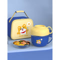 Dark Blue Big Size, Foxy Dual Handle Soup and Noodles Lunch Box with matching Cover - Little Surprise BoxDark Blue Big Size, Foxy Dual Handle Soup and Noodles Lunch Box with matching Cover