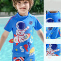 Dark Blue Space Rocket Shirt & Shorts Swimwear for Kids, 2 PCS Set - Little Surprise BoxDark Blue Space Rocket Shirt & Shorts Swimwear for Kids, 2 PCS Set - Little Surprise BoxDark Blue Space Rocket Shirt & Shorts Swimwear for Kids, 2 PCS Set