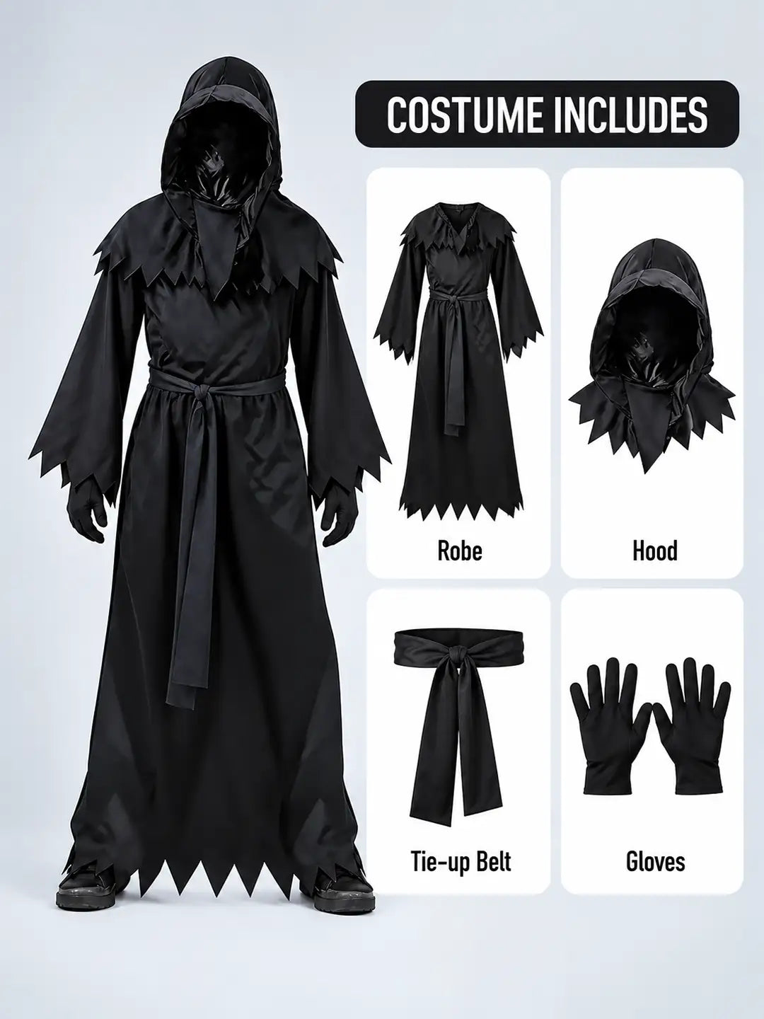 Deathman, Kids Unisex Halloween Costume