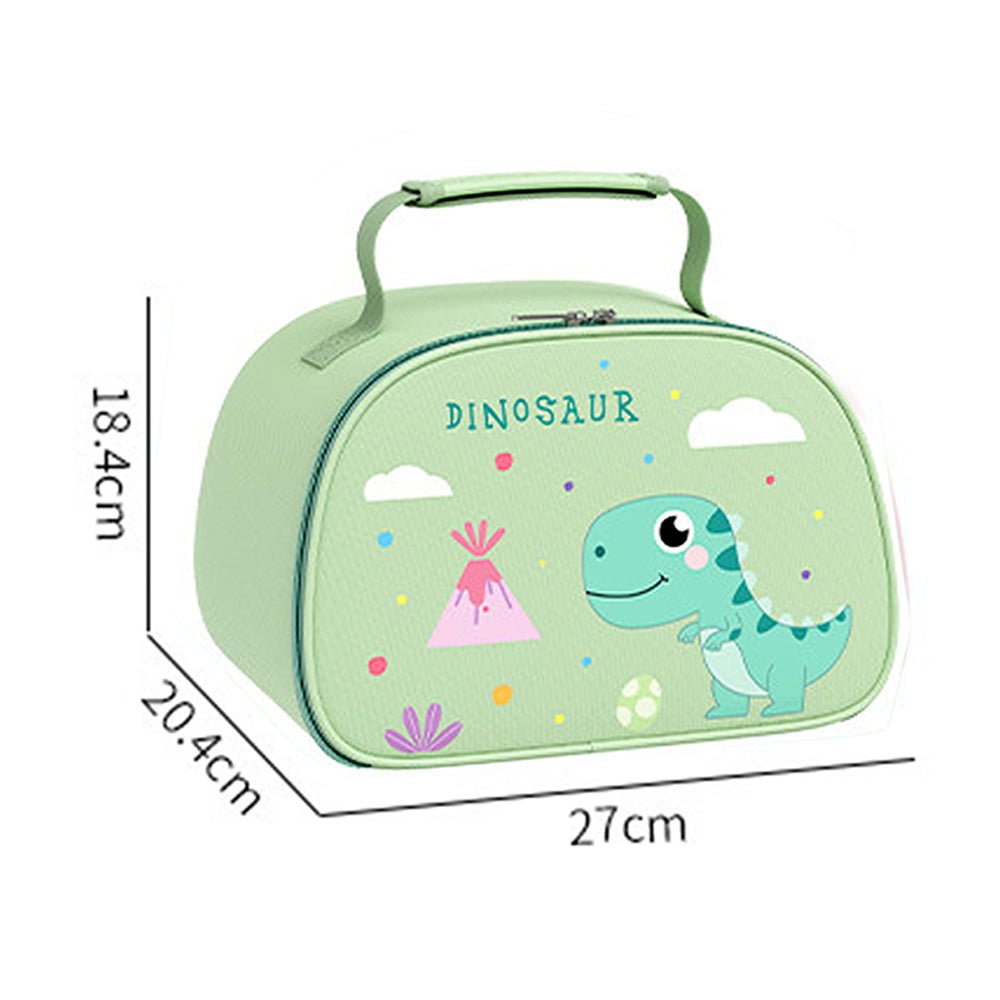 Dino Combo set Stainless steel Lunch Box with insulated Lunch box Cover for kids - Little Surprise BoxDino Combo set Stainless steel Lunch Box with insulated Lunch box Cover for kids