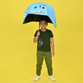 Dino theme, Helmet Shape Kids Umbrella , 4 - 8 yrs, Light Blue. - Little Surprise BoxDino theme, Helmet Shape Kids Umbrella , 4 - 8 yrs, Light Blue.