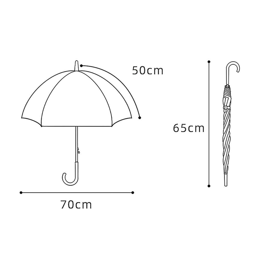 Dome Style, Dinoland Transparent Green Umbrella for Kids - Little Surprise BoxDome Style, Dinoland Transparent Green Umbrella for Kids