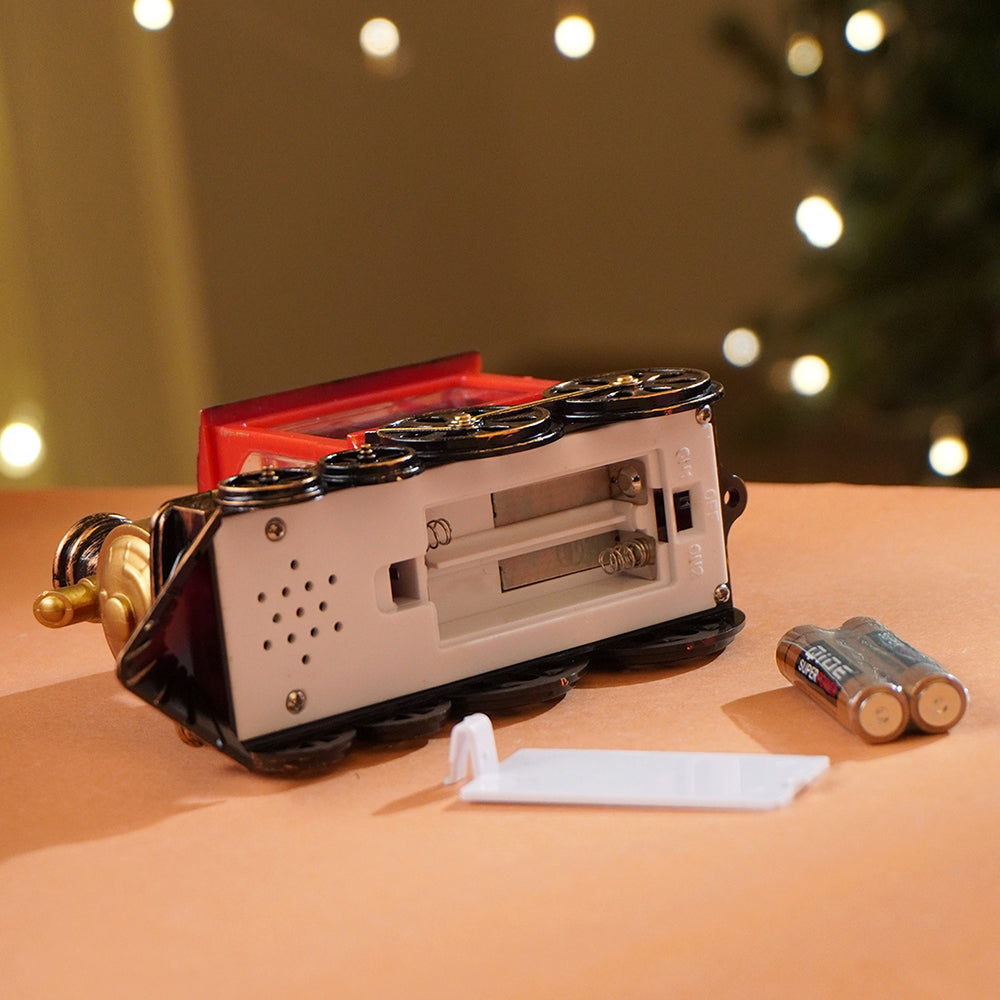 Mini Santa Mini Train with LED Light and Music Christmas Table Décor & Gift option