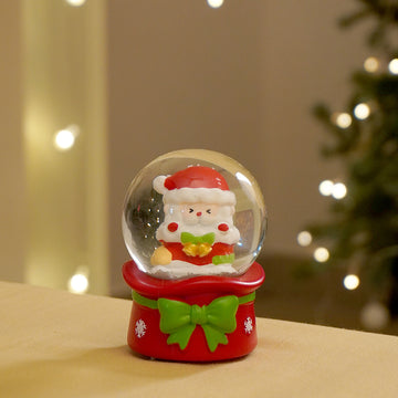 Santa with a Bell Mini colorful LED Dome, Christmas Table Décor & Gift option