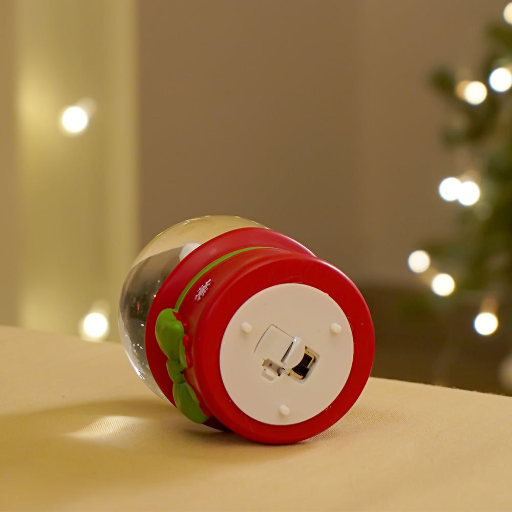 Santa in his Sledge Mini colorful LED Dome, Christmas Table Décor & Gift option