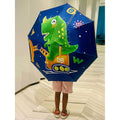 Dump Truck Dino theme Rain & All Season Umbrella for Kids - Little Surprise BoxDump Truck Dino theme Rain & All Season Umbrella for Kids