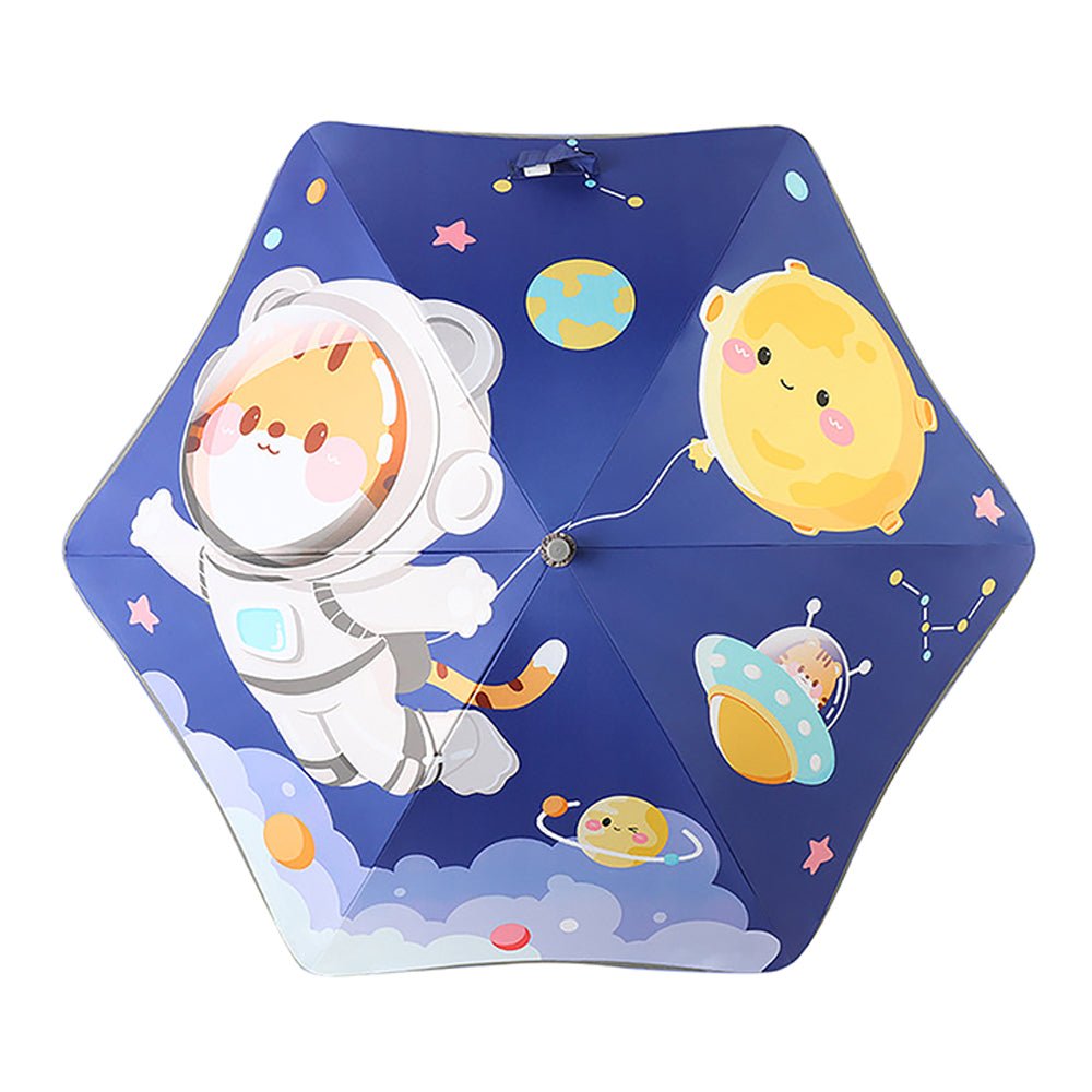 Flying space Cat theme Rain & All Season Umbrella for Kids - Little Surprise BoxFlying space Cat theme Rain & All Season Umbrella for Kids