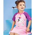 Frill Unicorn Frock style Kids Swimwear with attached shorts and matching Swim Cap - Little Surprise BoxFrill Unicorn Frock style Kids Swimwear with attached shorts and matching Swim Cap