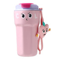 Fun Emoji Pink Vacuum Insulated Stainless Steel Coffee/Water/Tea Travel Tumbler For Kids & Adults,450Ml - Little Surprise BoxFun Emoji Pink Vacuum Insulated Stainless Steel Coffee/Water/Tea Travel Tumbler For Kids & Adults,450Ml