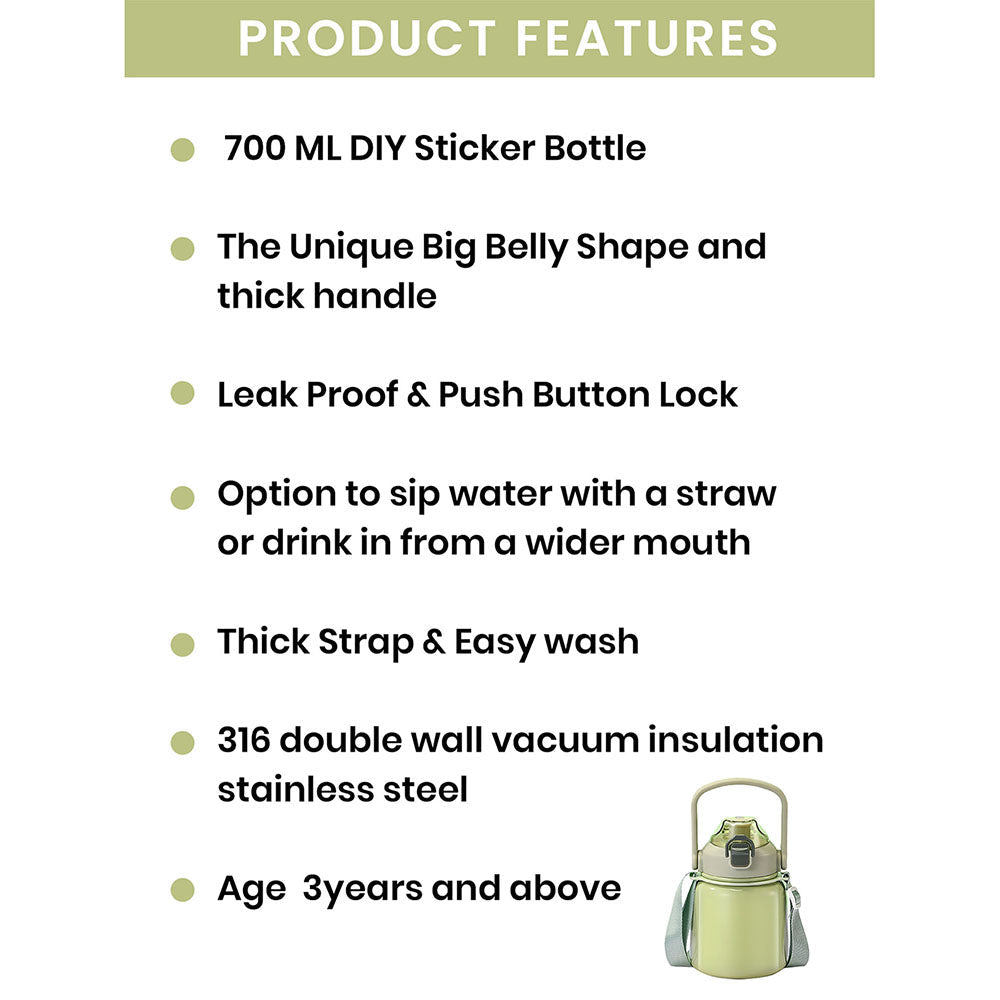 Green Bento Box & Belly Water Bottle Combo Rakhi Gift Set for Brother - Little Surprise BoxGreen Bento Box & Belly Water Bottle Combo Rakhi Gift Set for Brother